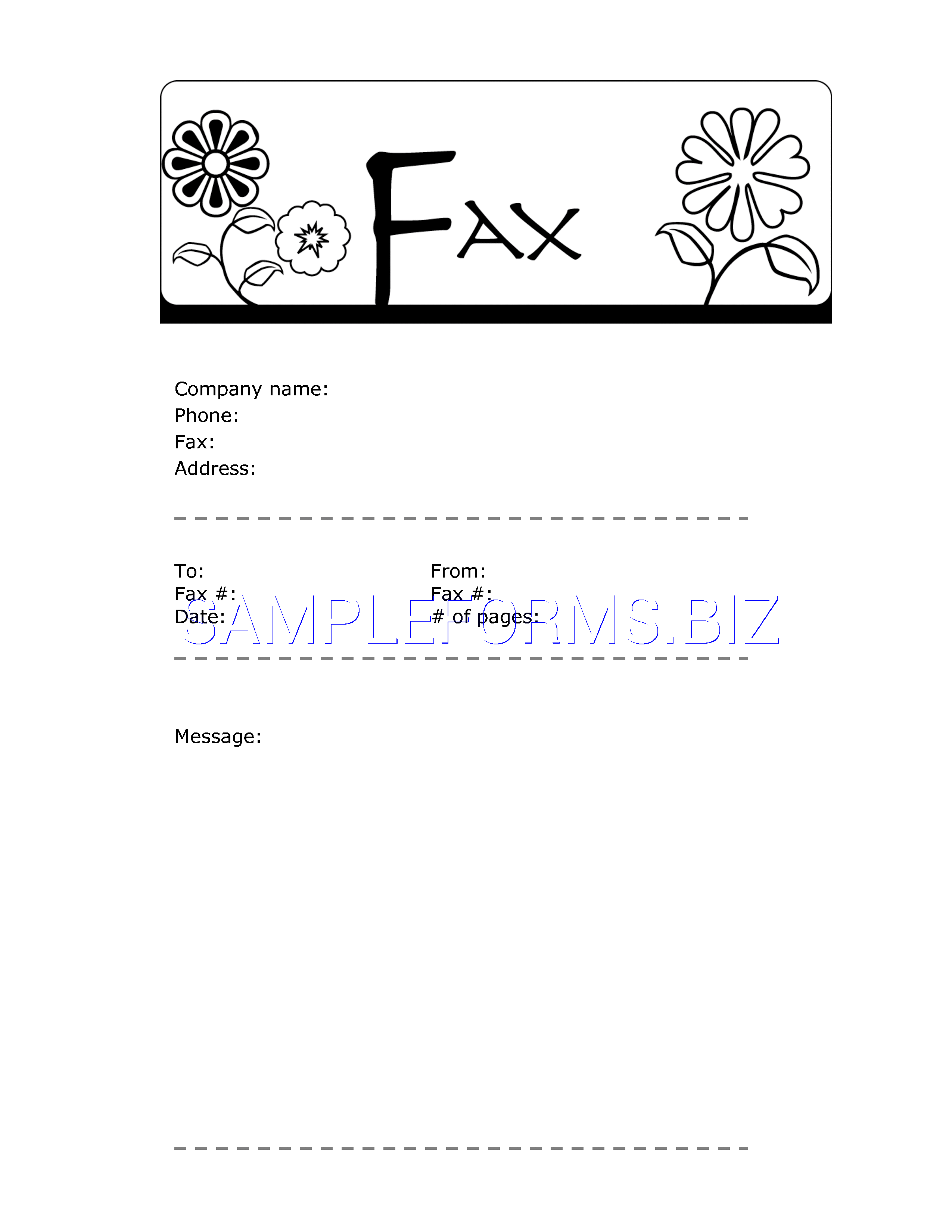 Preview free downloadable Funny Fax Cover Sheet 2 in PDF (page 1)